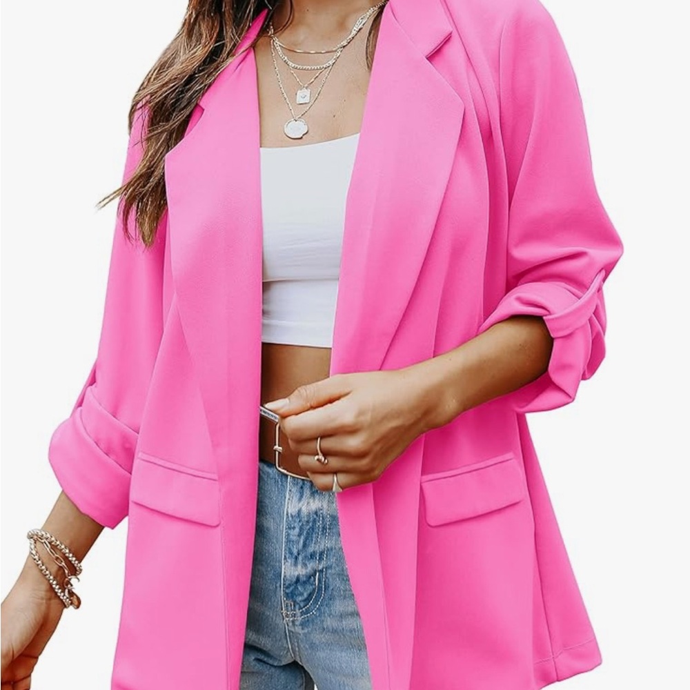 Amazon Women's Vibrant Pink Blazer